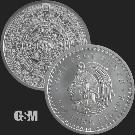 Non-Sovereign Aztec Silver on the right