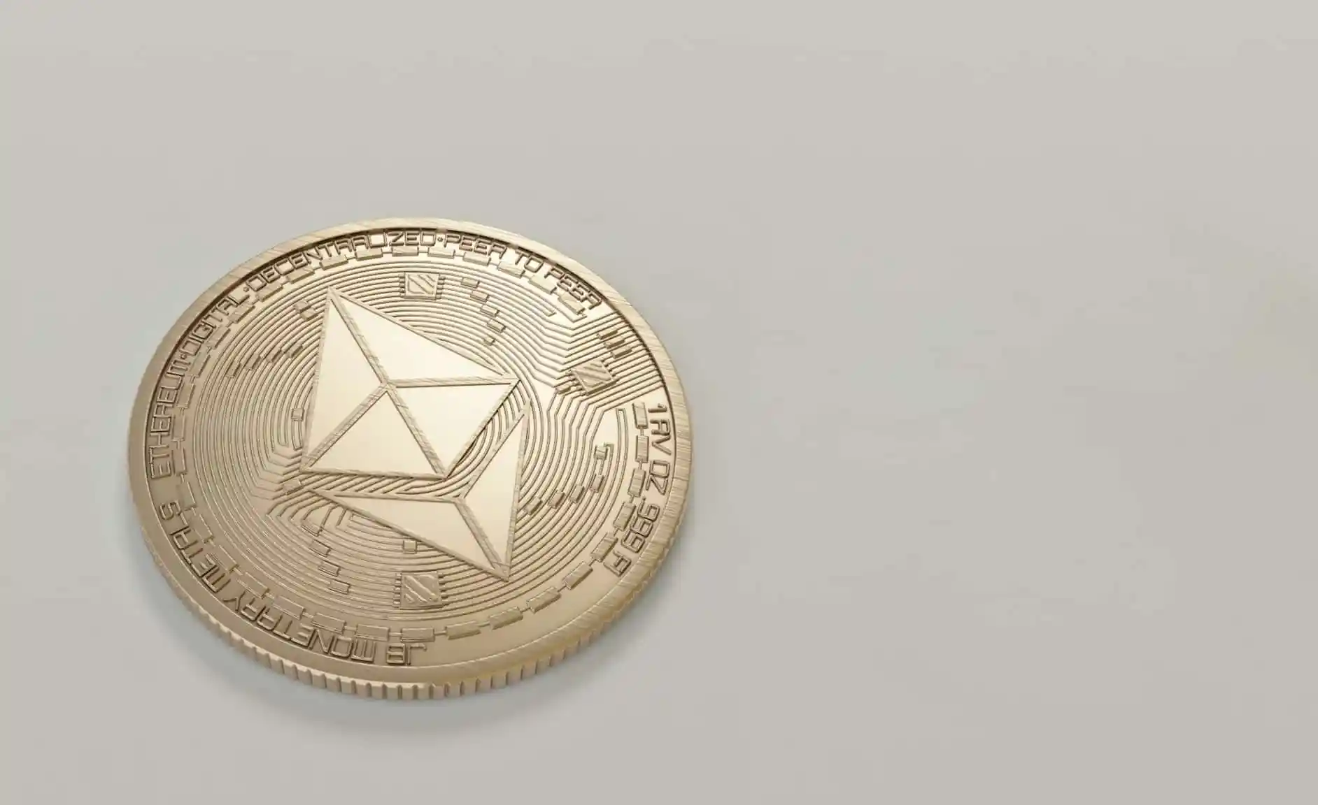 An Ethereum coin