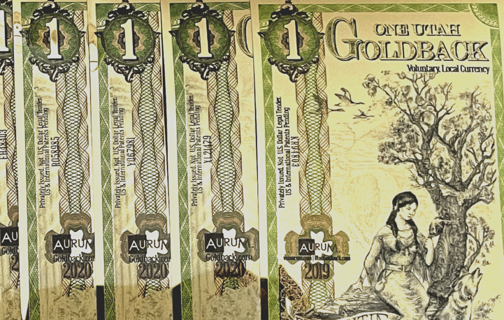 Utah Goldback 1 Dollar Note